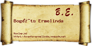 Bogáts Ermelinda névjegykártya